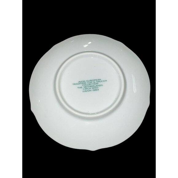 1984 Avon Tradition Cup and Saucer Collection The Netherlands Circa 1650 - Picture 8 of 12